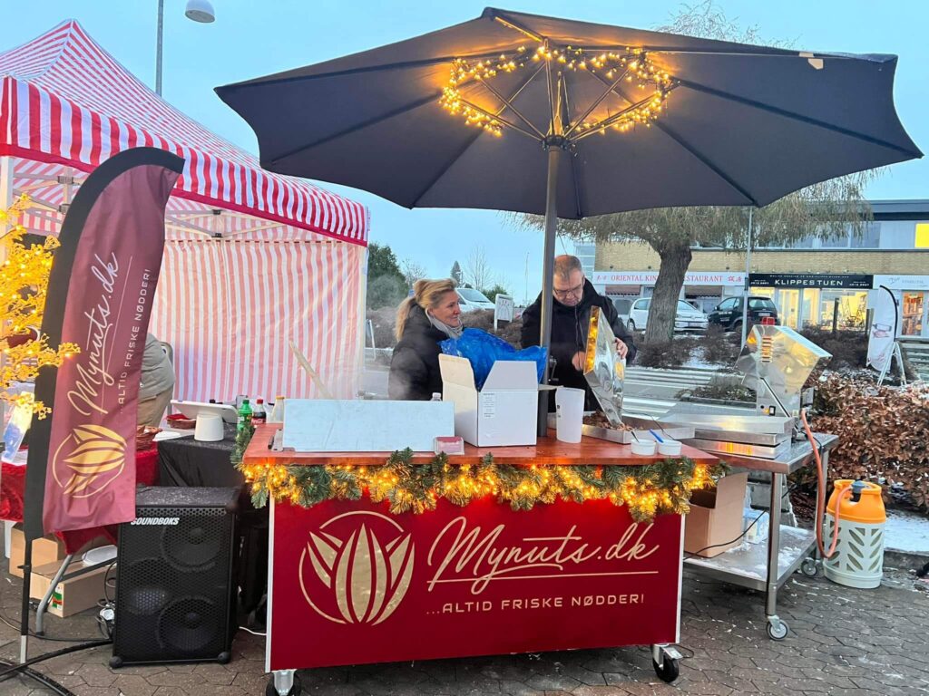 Madbod med parasol til event